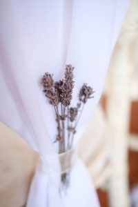 Close up of lavender and chiffon chair covers | Journey to the Centre of the Earth | modern ethereal winter styled bridal shoot by Hanami Dream | agate | marble | airplants | tulle | pale blue | gold | Oxleaze Barn | Gloucestershire | October 2017 | Photography by Squib Photography www.squibphotography.co.uk